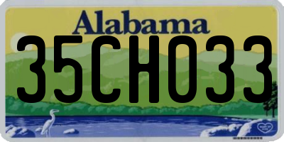 AL license plate 35CH033
