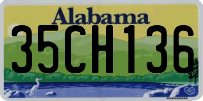 AL license plate 35CH136