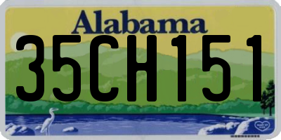 AL license plate 35CH151