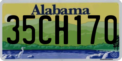 AL license plate 35CH170