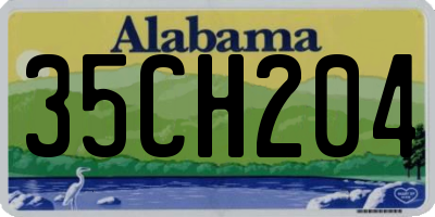 AL license plate 35CH204