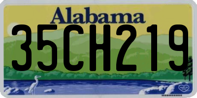 AL license plate 35CH219