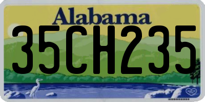 AL license plate 35CH235