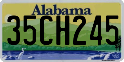 AL license plate 35CH245