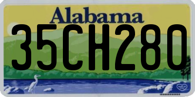 AL license plate 35CH280