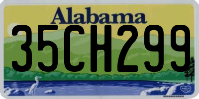 AL license plate 35CH299