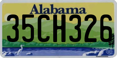 AL license plate 35CH326