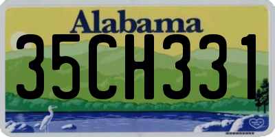 AL license plate 35CH331