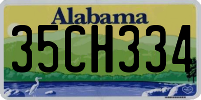 AL license plate 35CH334