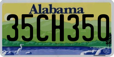 AL license plate 35CH350