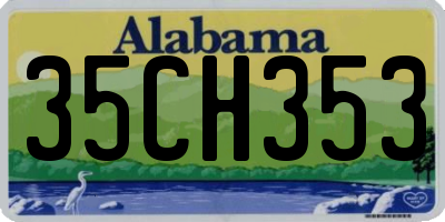 AL license plate 35CH353