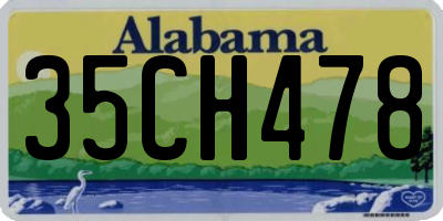 AL license plate 35CH478