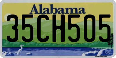 AL license plate 35CH505