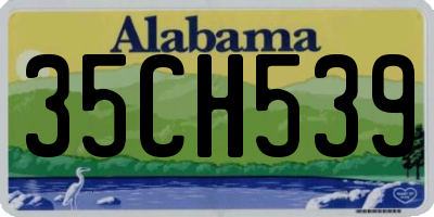 AL license plate 35CH539