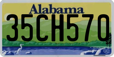 AL license plate 35CH570
