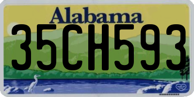AL license plate 35CH593