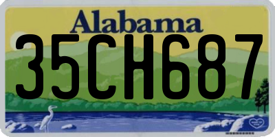 AL license plate 35CH687