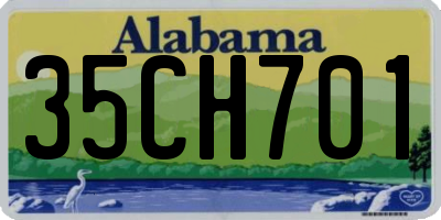 AL license plate 35CH701