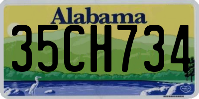 AL license plate 35CH734