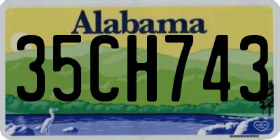 AL license plate 35CH743