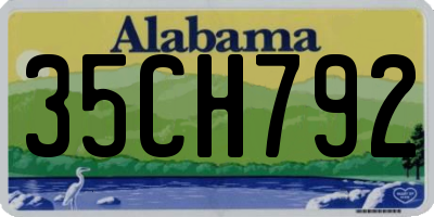 AL license plate 35CH792