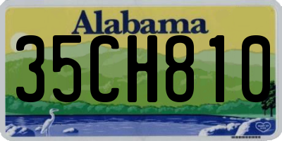 AL license plate 35CH810