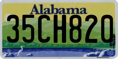 AL license plate 35CH820