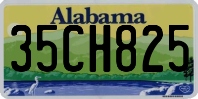 AL license plate 35CH825