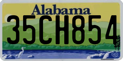 AL license plate 35CH854
