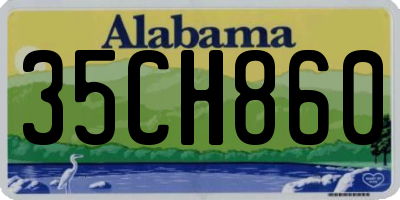 AL license plate 35CH860