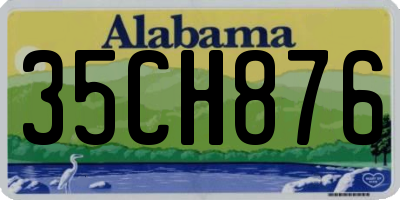 AL license plate 35CH876