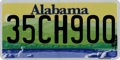AL license plate 35CH900