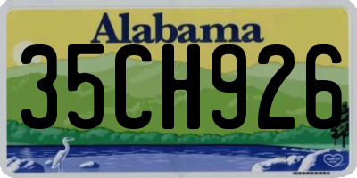 AL license plate 35CH926