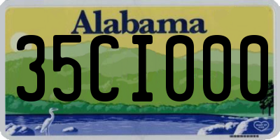 AL license plate 35CI000