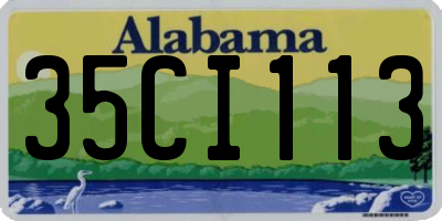 AL license plate 35CI113