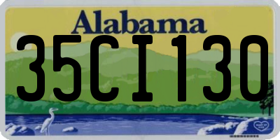 AL license plate 35CI130