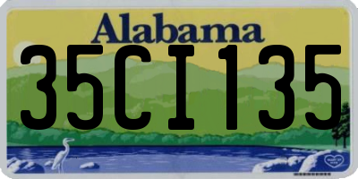 AL license plate 35CI135