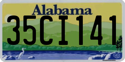 AL license plate 35CI141