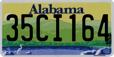 AL license plate 35CI164