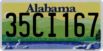 AL license plate 35CI167