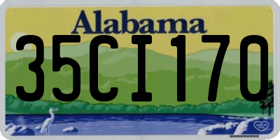 AL license plate 35CI170