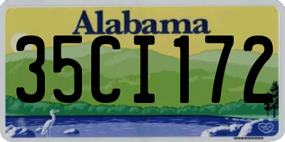 AL license plate 35CI172