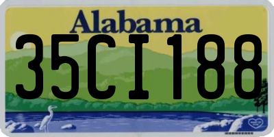 AL license plate 35CI188