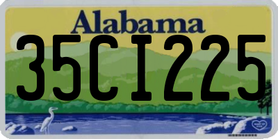 AL license plate 35CI225
