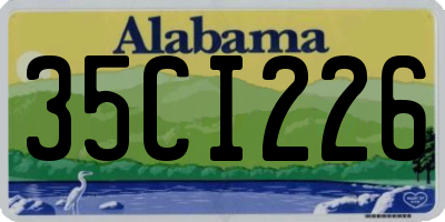 AL license plate 35CI226