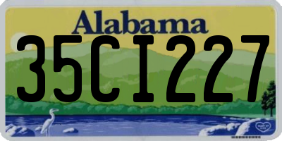 AL license plate 35CI227
