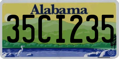 AL license plate 35CI235