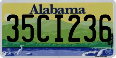 AL license plate 35CI236