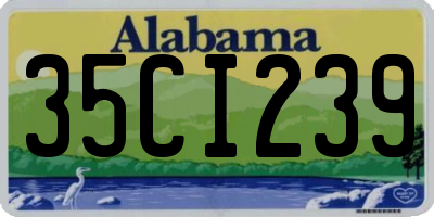 AL license plate 35CI239
