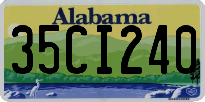 AL license plate 35CI240